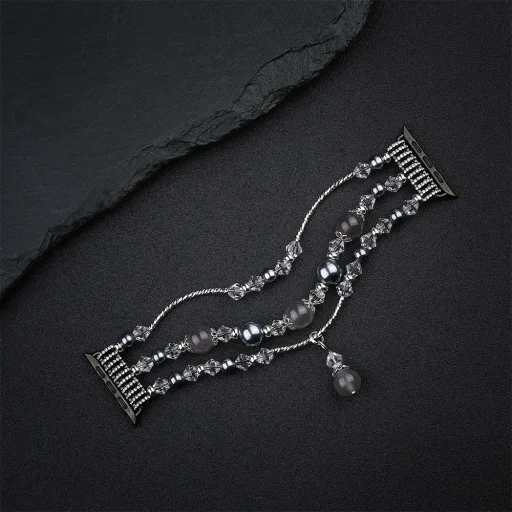 Apple Watch 38/40/41mm Karkötős óraszíj design 4 szürke - 2