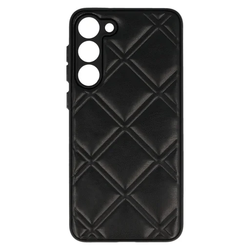 Samsung Galaxy S23 Leather 3D bőr telefontok fekete design 3 - 3
