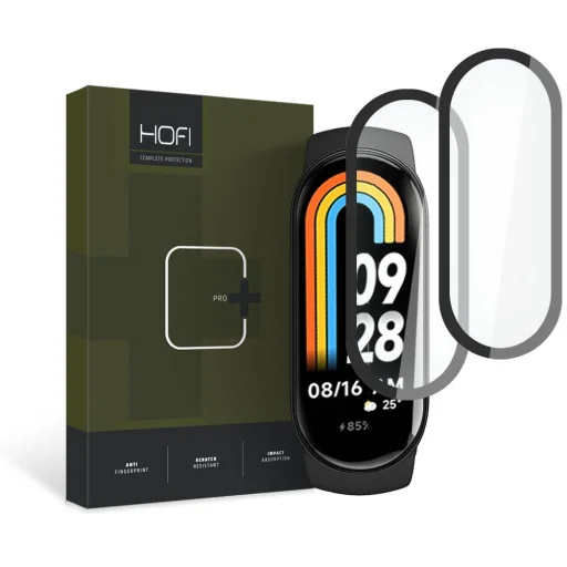 Xiaomi Smart Band 8/8 NFC Hofi Pro+ Hybrid temperált üvegfólia 2 db fekete - 2