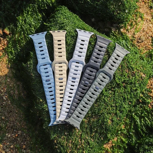 Apple Watch 4/5/6/7/8/9/10/11/SE/Ultra (42/44/45/49mm) Tech-Protect Iconband Line szíj fekete - 5