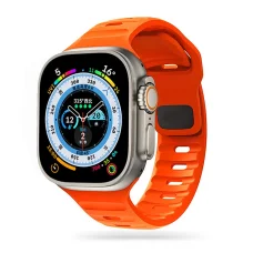 Apple Watch 4/5/6/7/8/9/10/11/SE/Ultra (42/44/45/49mm) Tech-Protect Iconband Line szíj narancs