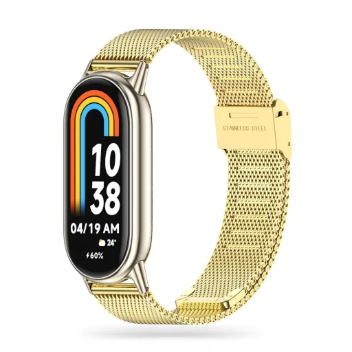 Xiaomi Smart Band 8/8 NFC Tech-Protect Milaneseband Óraszíj arany - 1