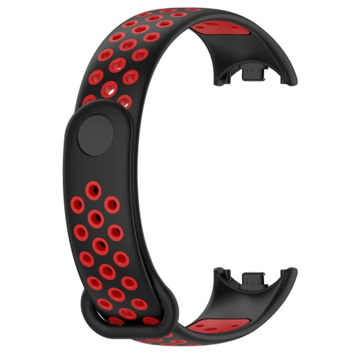 Xiaomi Smart Band 8/8 NFC Tech-Protect Softband óraszíj fekete/piros - 3