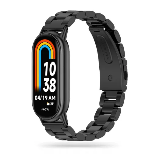 Xiaomi Smart Band 8/8 NFC Tech-Protect Stainless szíj fekete - 1