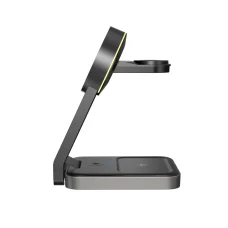 Tech-Protect QI15W-A28 3 az 1-ben vezeték nélküli mágneses töltő fekete