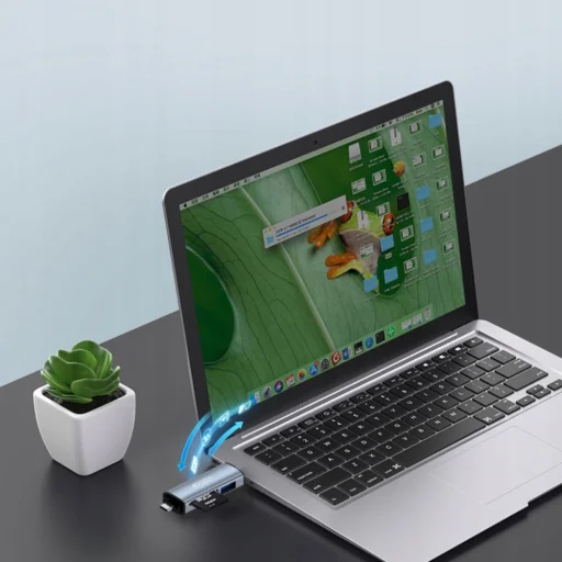 Tech-Protect Ultraboost SD és micro SD kártyaolvasó szürke - 3