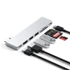 Satechi PRO HUB SLIM (1xUSB4, 1xHDMI, 2xUSB-A, SD/MicroSD, UHS-I akár 104MB/s, SD/SDHC/SDXC 2TB-ig, 1xUSB-C) - ezüst thumbnail