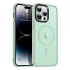 iPhone 14 Pro Max MagSafe-kompatibilis áttetsző matt tok világoszöld Alphajack - 4