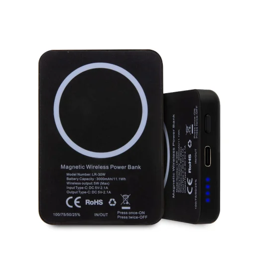 Karl Lagerfeld Ikonik NFT MagSafe Powerbank 3000mAh fekete - 3