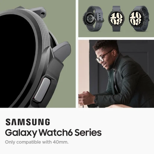Samsung Galaxy Watch 6 44 mm Spigen Liquid Air tok matt fekete - 5
