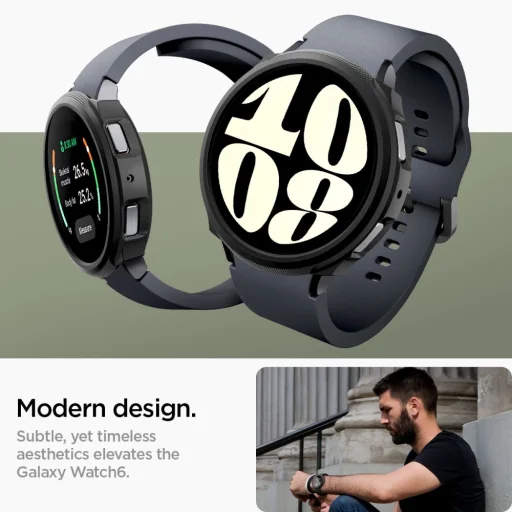 Samsung Galaxy Watch 6 44 mm Spigen Liquid Air tok matt fekete - 7