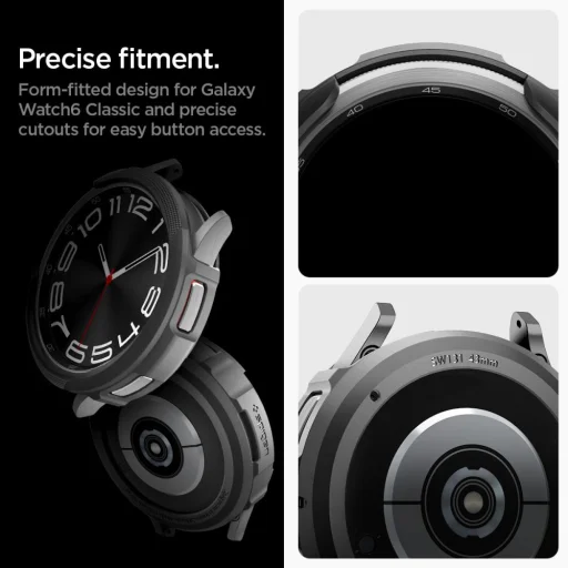 Samsung Galaxy Watch 6 Classic 43 mm Spigen Liquid Air tok matt fekete - 6