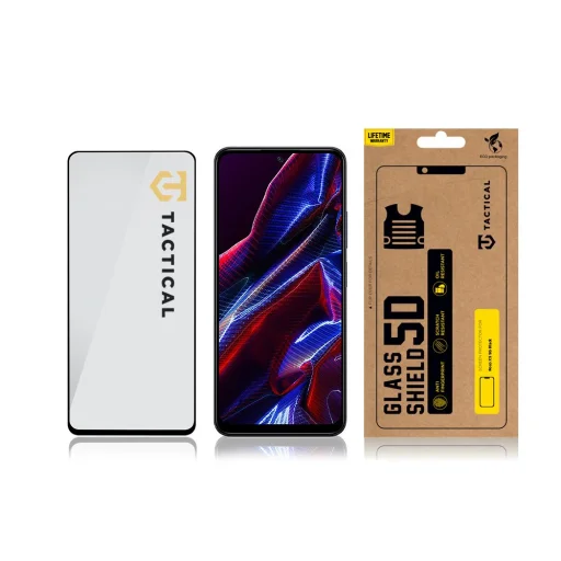 Xiaomi Poco X5 5G Tactical Shield 5D kijelzővédő üvegfólia fekete - 2