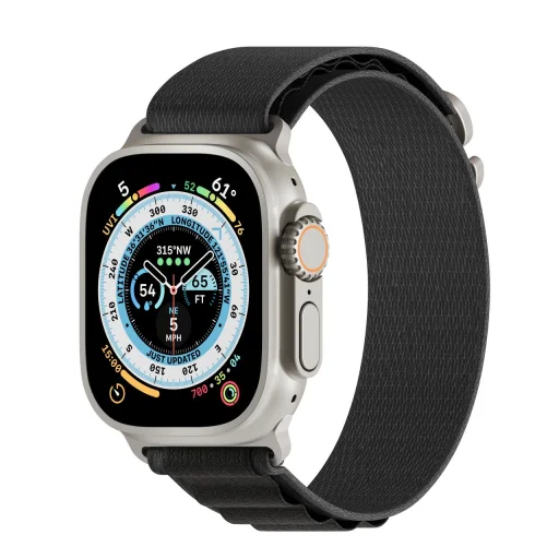 Apple Watch 4/5/6/7/8/SE/Ultra (42/44/45/49mm) Next One Adventure Loop óraszíj fekete - 5