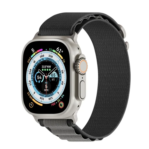 Apple Watch 4/5/6/7/8/9/SE/Ultra (42/44/45/49mm) Next One Adventure Loop óraszíj szürke - 8