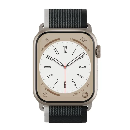 Apple Watch 4/5/6/7/8/9/SE/Ultra (42/44/45/49mm) Next One Athletic Loop óraszíj fekete - 8