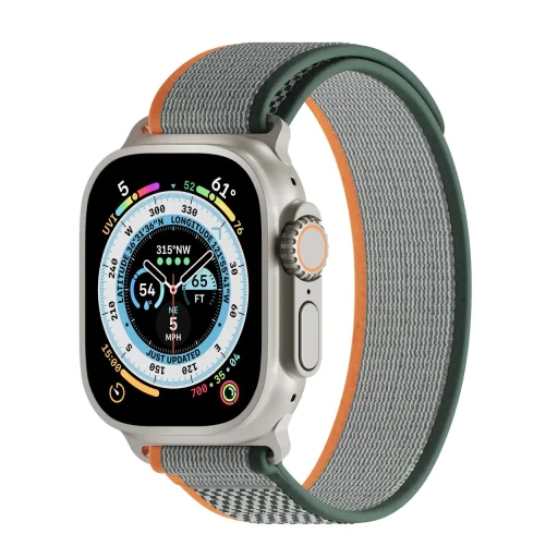 Apple Watch 4/5/6/7/8/SE/Ultra (42/44/45/49mm) Next One Athletic Loop óraszíj zsályaszínű - 5