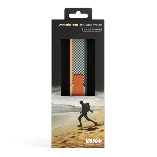 Apple Watch 4/5/6/7/8/SE/Ultra (42/44/45/49mm) Next One Athletic Loop óraszíj zsályaszínű - 6