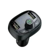 Baseus T-typed S-09 Bluetooth FM Transmitter fekete - 5