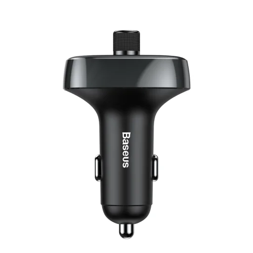 Baseus T-typed S-09 Bluetooth FM Transmitter fekete - 2