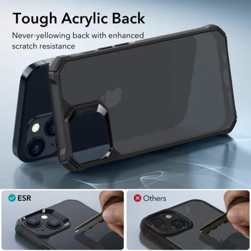 iPhone 15 ESR Air Armor telefontok frosted fekete - 6