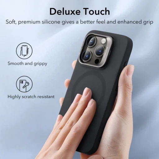 iPhone 15 Pro Max ESR Cloud KickStand Halolock MagSafe tok fekete - 7