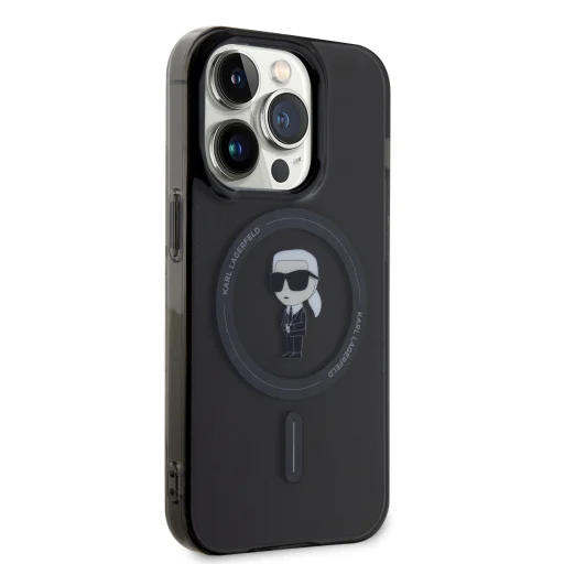  iPhone 15 Pro Max Karl Lagerfeld KLHMP15XHFCKNOK IML Ikonik MagSafe tok fekete - 6