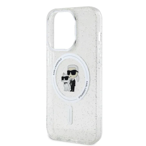 iPhone 15 Pro Max Karl Lagerfeld KLHMP15XHGKCNOT IML Glitter MagSafe tok átlátszó - 2