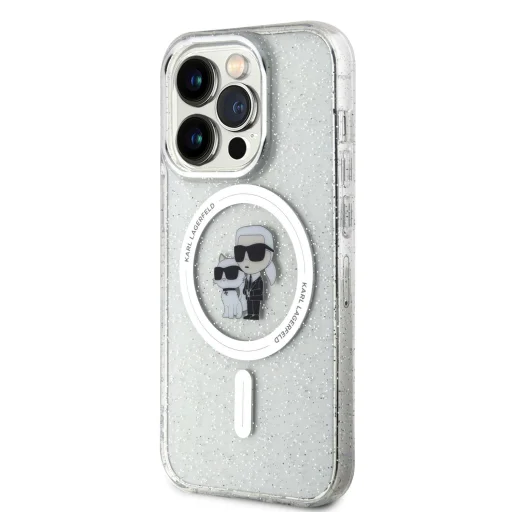 iPhone 15 Pro Max Karl Lagerfeld KLHMP15XHGKCNOT IML Glitter MagSafe tok átlátszó - 4