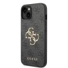 iPhone 15 Guess PU 4G Metal Logo tok szürke (GUHCP15S4GMGGR) thumbnail