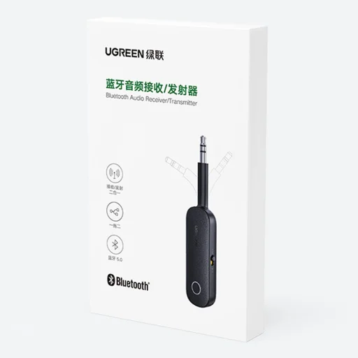 Ugreen bluetooth adó-vevő transmitter mini jack 3,5 mm fekete (CM403) - 13