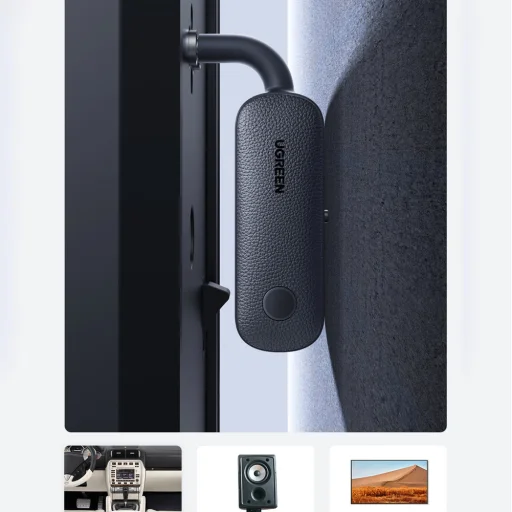 Ugreen bluetooth adó-vevő transmitter mini jack 3,5 mm fekete (CM403) - 17