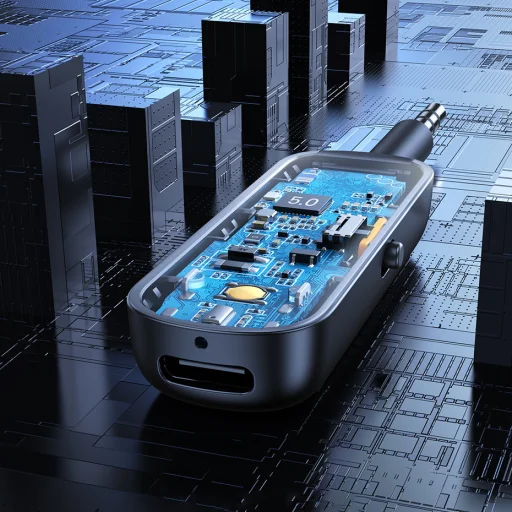 Ugreen bluetooth adó-vevő transmitter mini jack 3,5 mm fekete (CM403) - 7