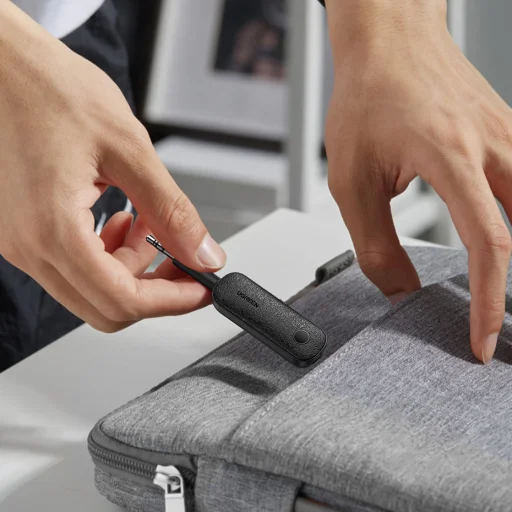 Ugreen bluetooth adó-vevő transmitter mini jack 3,5 mm fekete (CM403) - 9