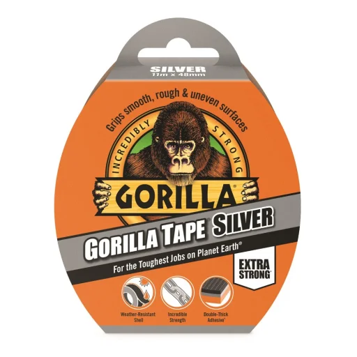 Gorilla Tape Silver szürke 11m x 48mm extra erős ragasztószalag - 1