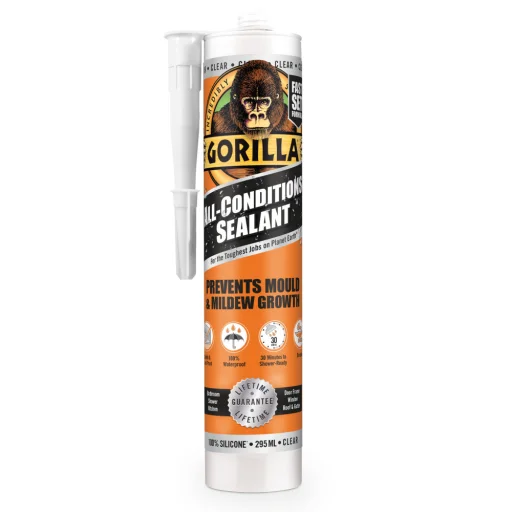 Gorilla Sealant Clear átlátszó szilikon tömítő 30 perc 295ml - 1