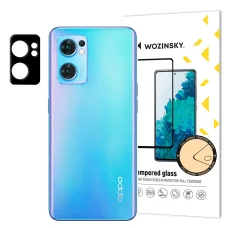 Oppo Reno7 5G Wozinsky Full Camera Glass 9H kameralencse védő üvegfólia fekete