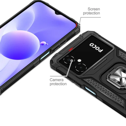 Google Pixel 7 Wozinsky Ring Armor Case Kickstand čierne puzdro na telefón - 4