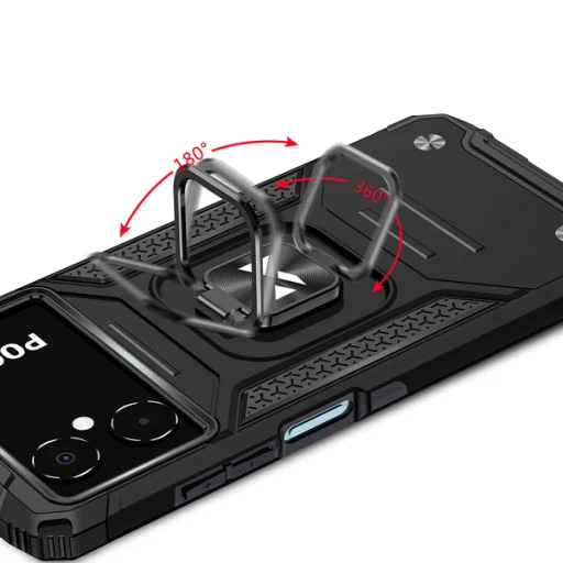 Google Pixel 7 Wozinsky Ring Armor Case Kickstand čierne puzdro na telefón - 3