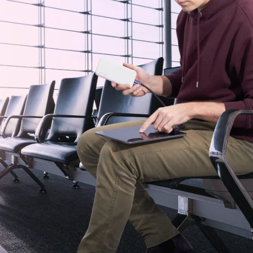 Wozinsky powerbank Li-Po 10000mAh 2 x USB fehér (WPBWE1) - 3