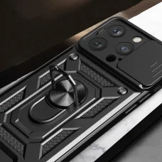 iPhone 15 Pro Max Hybrid Armor Camshield tok rózsaszín