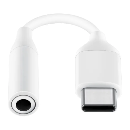 Samsung gyári USB-C - 3.5mm jack átalakító adapter fehér (EE-UC10JUWE) DAC - 5