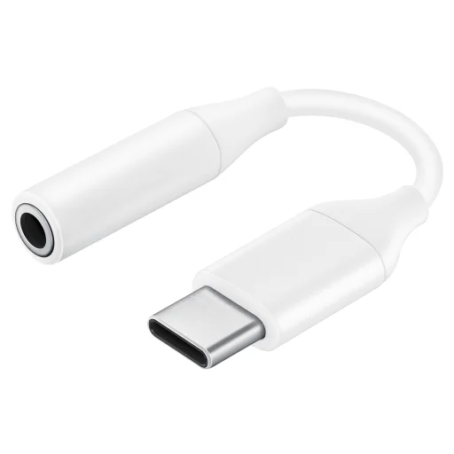 Samsung gyári USB-C - 3.5mm jack átalakító adapter fehér (EE-UC10JUWE) DAC - 1