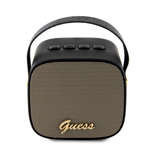 Guess Mini Bluetooth hangszóró PU 4G Strap fekete (GUWSB2P4SMK) - 3