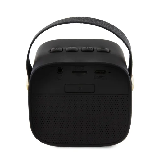Guess Mini Bluetooth hangszóró PU 4G Strap fekete (GUWSB2P4SMK) - 4