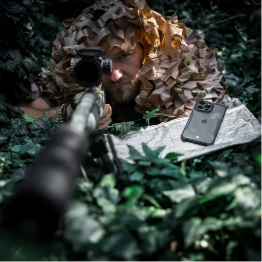 iPhone 13 Mini Tactical Quantum Stealth tok átlátszó fekete kerettel - 3