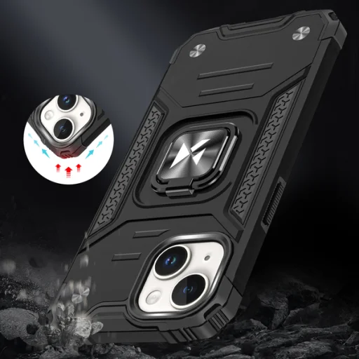iPhone 15 Ring Armor Wozinsky tok kihajtható támasszal piros - 3