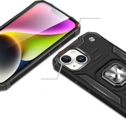 iPhone 15 Ring Armor Wozinsky tok kihajtható támasszal piros - 6