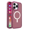iPhone 15 Plus Magnetic Color Matte tok, telefontok burgundy thumbnail