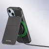 iPhone 15 Plus Dux Ducis Rafi 3 az 1-ben fliptok állvánnyal MagSafe RFID blokkoló telefontok thumbnail